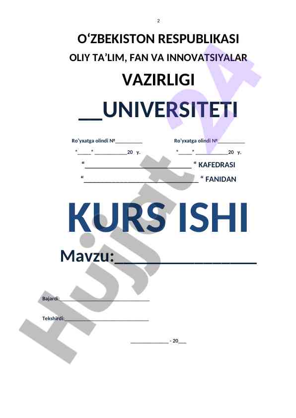Botil Diniy Tushunchalar Mavzusida Kurs Ishti
