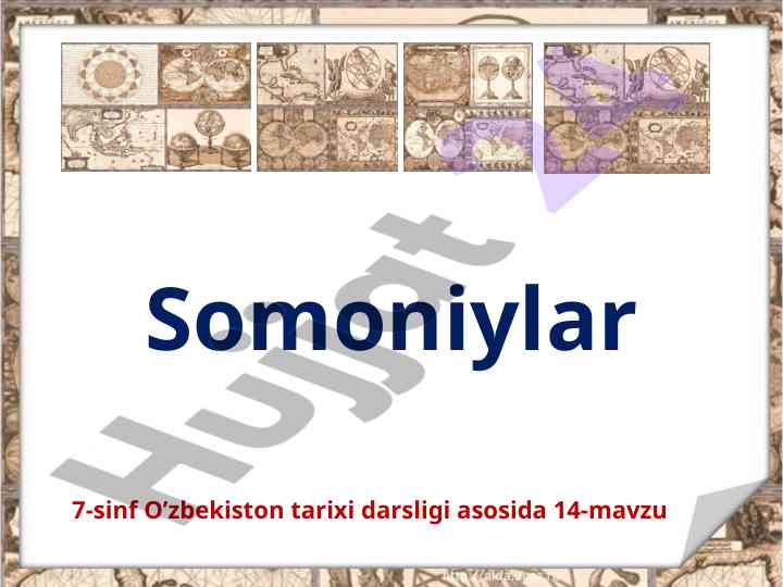 Somoniylar hukmronligi: o‘zbekiston tarixi darsligi