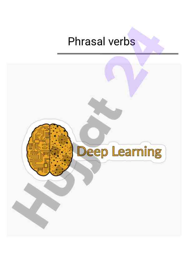Phrasal verbs from destination b2 unit 2