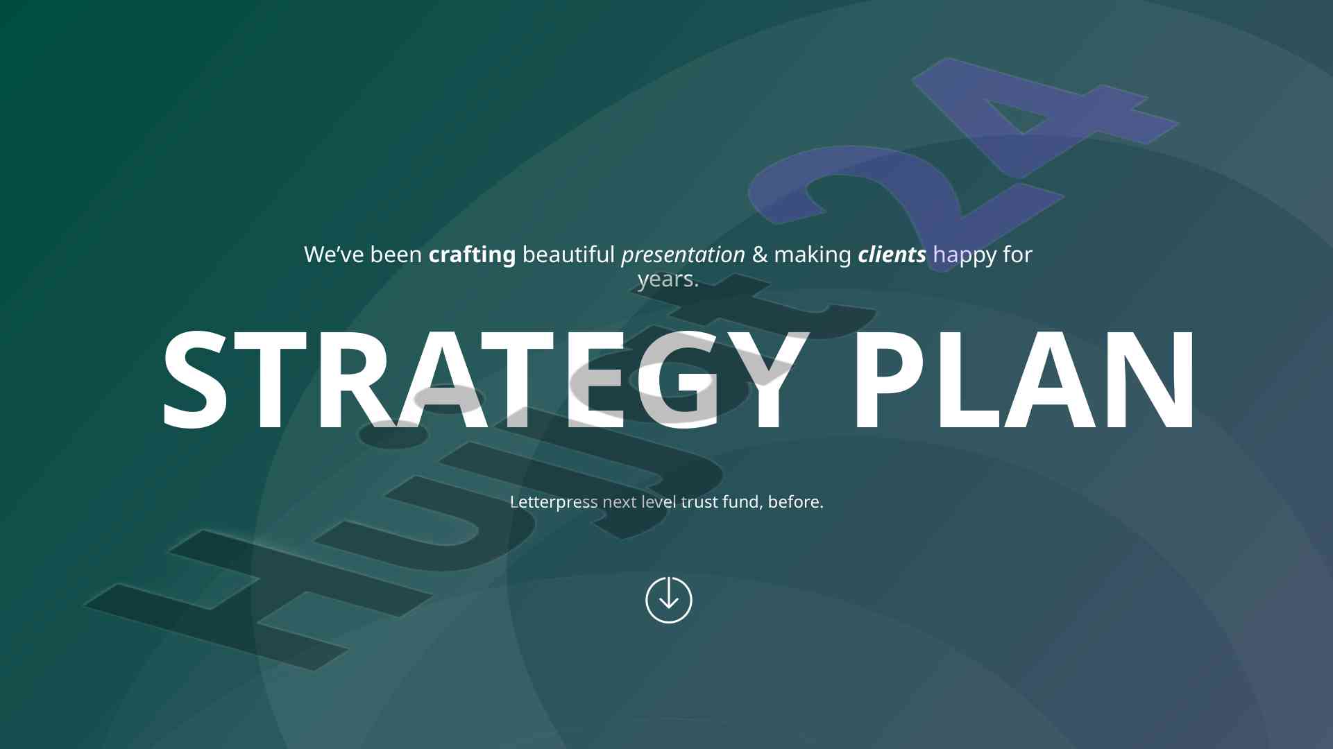 Strategy plan infographic slide presentation