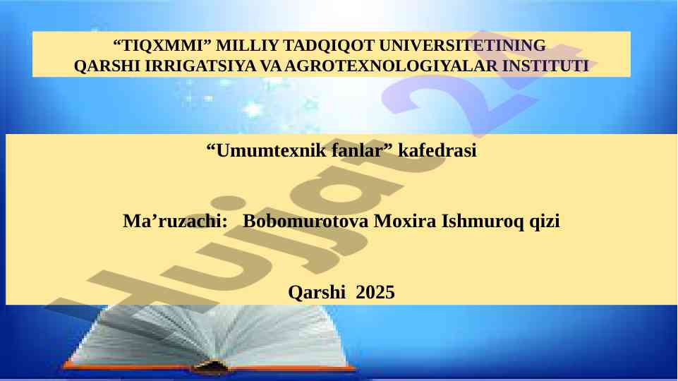 Qishloq xo‘jalik mahsulotlarini dastlabki qayta ishlash