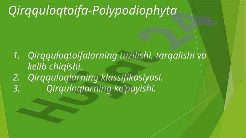 Qirqquloqtoifalarning tuzilishi va tarqalishi