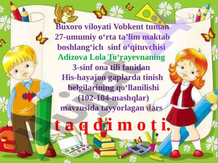 His-hayajon gaplarda tinish belgilarining qo‘llanilishi
