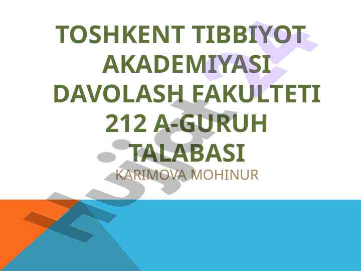 Travmatik shok va uning klinikasi