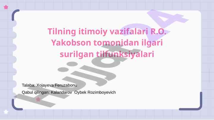 Tilning ijtimoiy funktsiyalari va aloqa dinamikasi