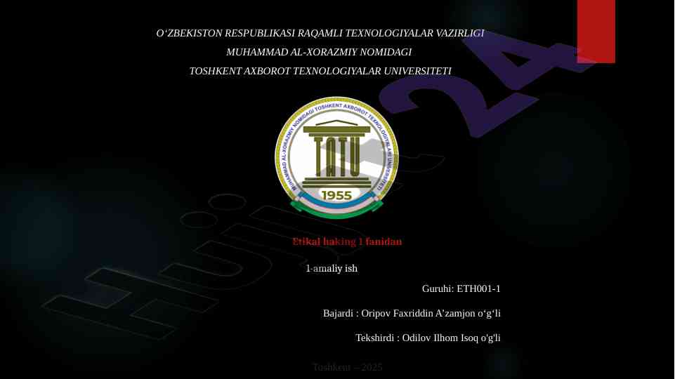 Virtual Mashina Yaratish Amaliyoti
