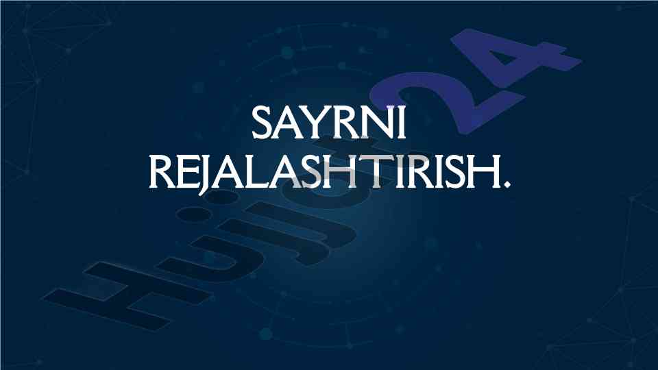Sayrni rejalashtirish bo'yicha o'yinlar