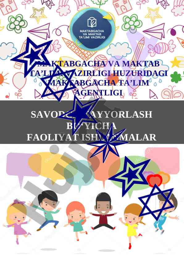 Savodga tayyorlash bo‘yicha maktabgacha ta'lim metodikasi
