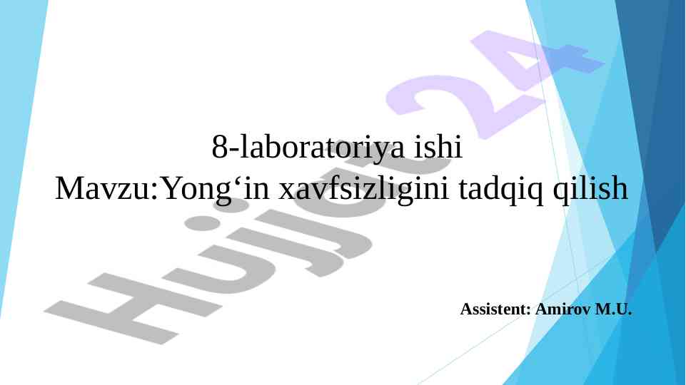 Yong‘in xavfsizligini tadqiq qilish