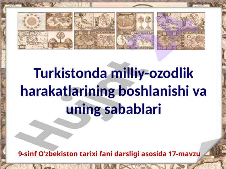 Turkistonda Milliy-Ozodlik Harakatlari Sabablari