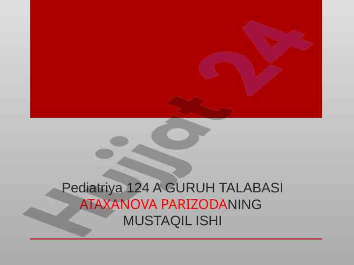 Tashqi a'zo asalliklari ko'z kasalligi va boshqa kasalliklar