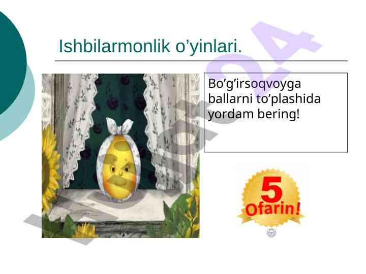 Ishbilarmonlik o’yinlari va bo’g’irsoqvoy ballari