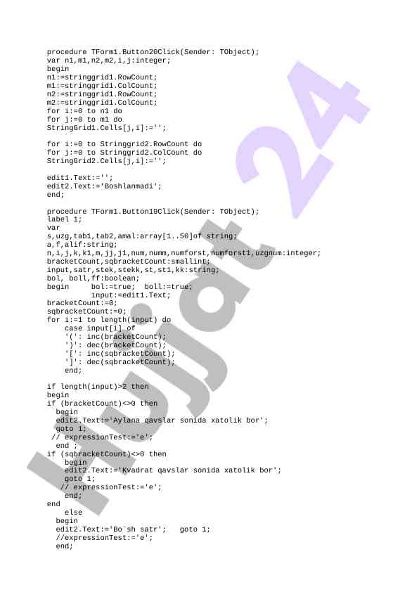 String manipulation and input validation procedures