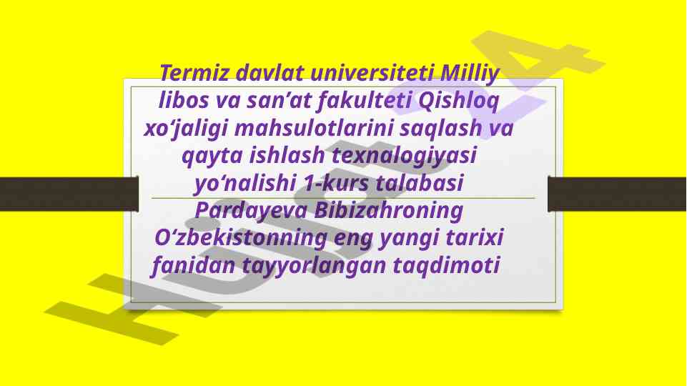 O‘zbekistondagi ijtimoiy soha islohotlari taqdimoti