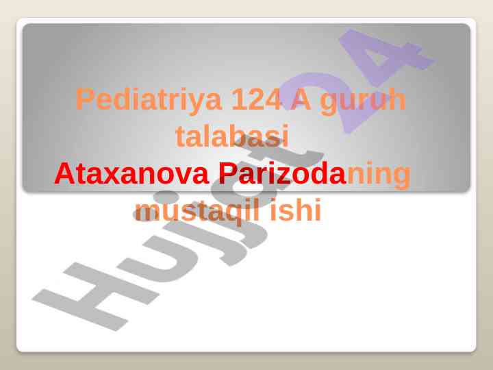 Ichak kasalliklari patologik jarayonlarini o'rganish