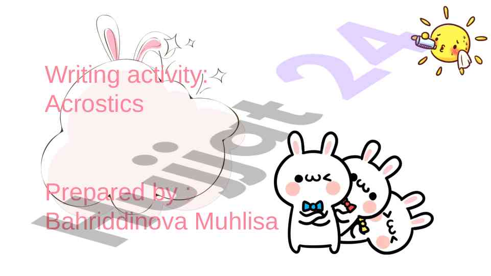 Engaging acrostic writing activities for students