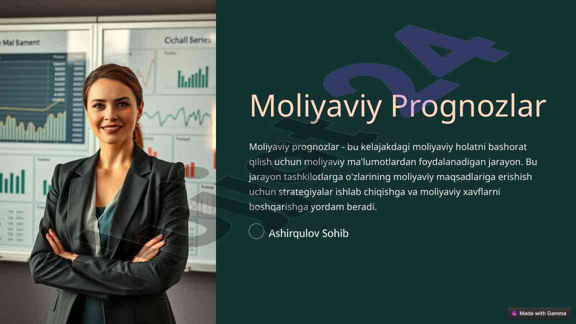 Moliyaviy prognozlarning ahamiyati va qo'llanishi