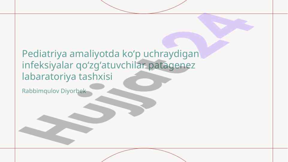 Bolalar orasida keng tarqalgan infeksiyalar tahlili