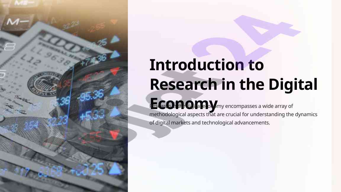 Methodological aspects in digital economy research