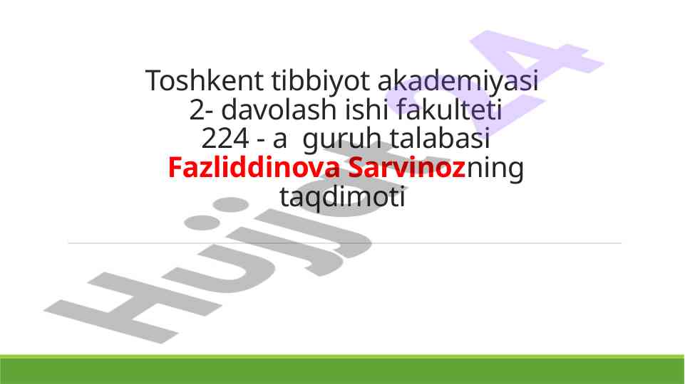 Favqulodda vaziyatlarda hayot xavfsizligi taqdimoti
