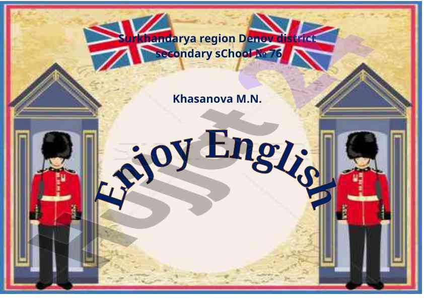 Enjoy english extra curriculum activities