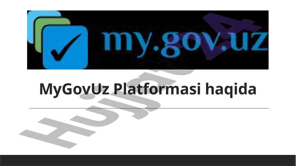 Mygovuz platformasi va raqamli xizmatlar