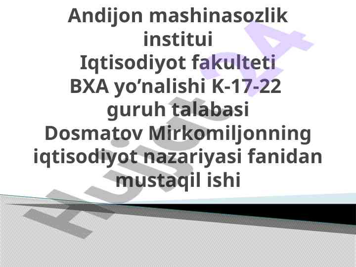 Oila byudjeti va daromad tahlili