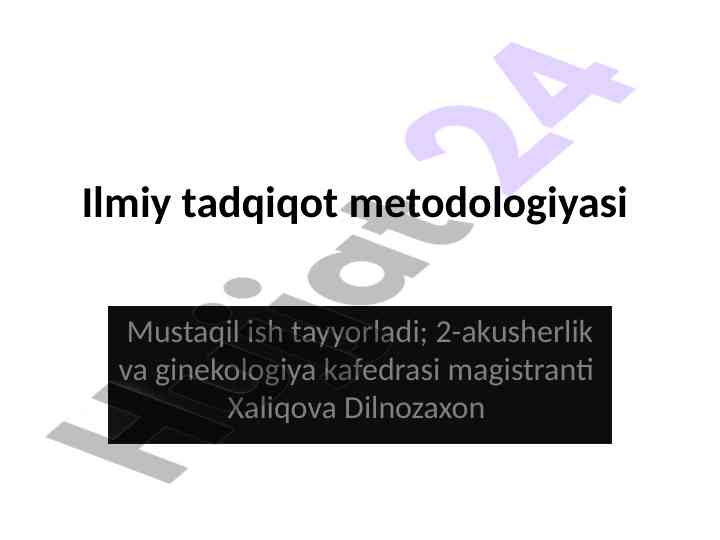 Ilmiy tadqiqot metodologiyasi yondashuvlari