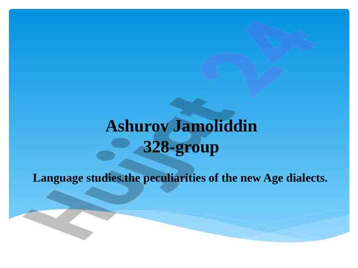 The peculiarities of new age dialects in sociolinguistics