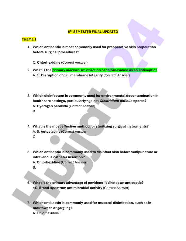 Antiseptics and disinfectants in healthcare settings