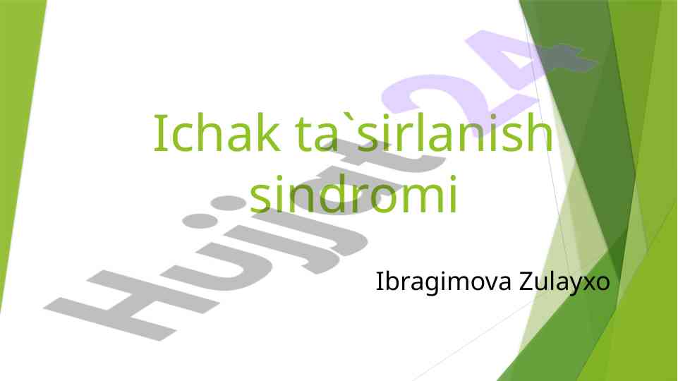 Ichak ta’sirlanish sindromi: belgilari va statistikasi