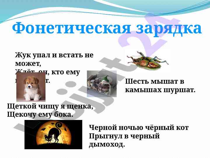 Фонетическая зарядка и лексико-грамматические разряды