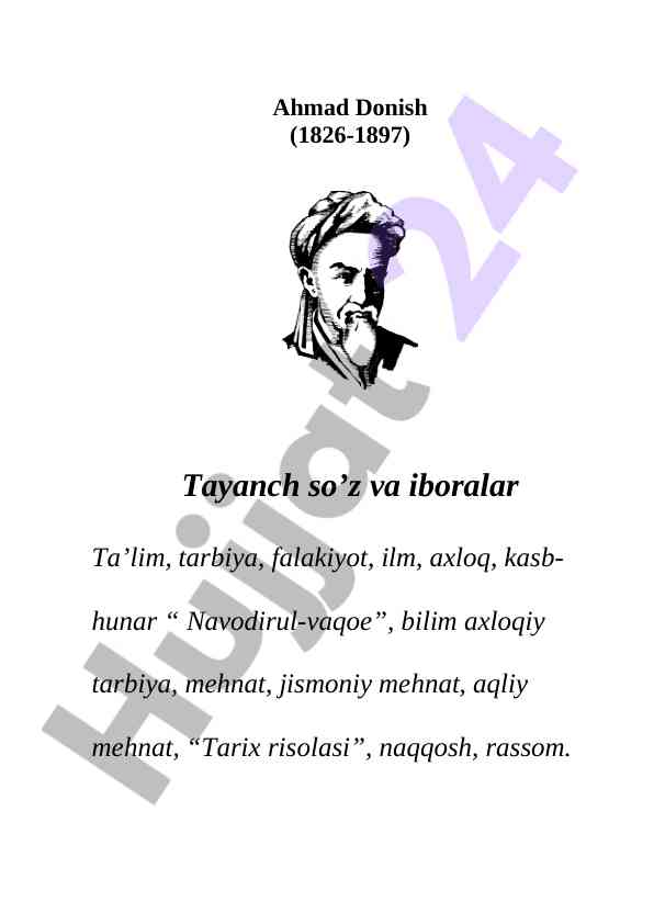 Ahmad donish va xix asr buxorosida ilmiy tafakkur