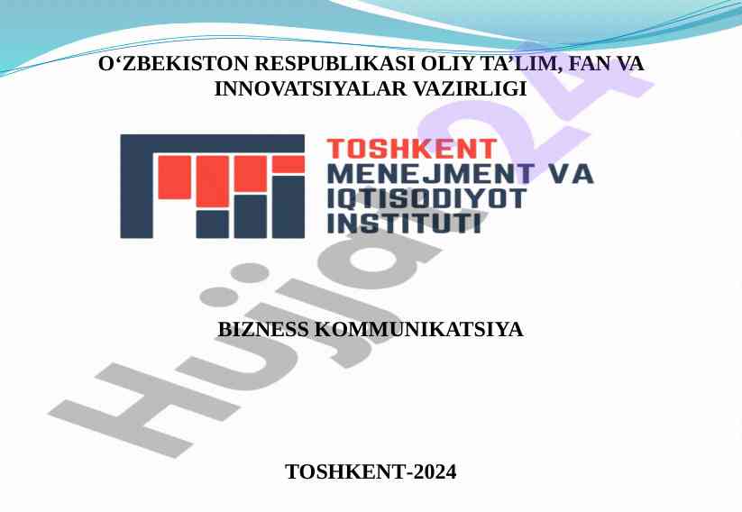 Biznes yig‘ilishlar va etikalar tahlili