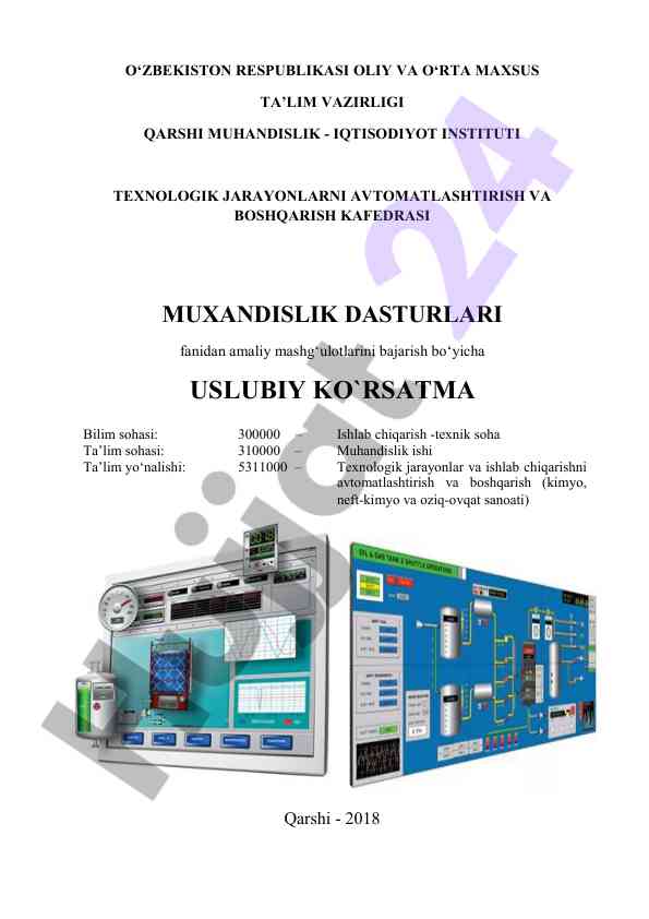 Muhandislik dasturlari fanidan amaliy mashg‘ulotlar uslubi