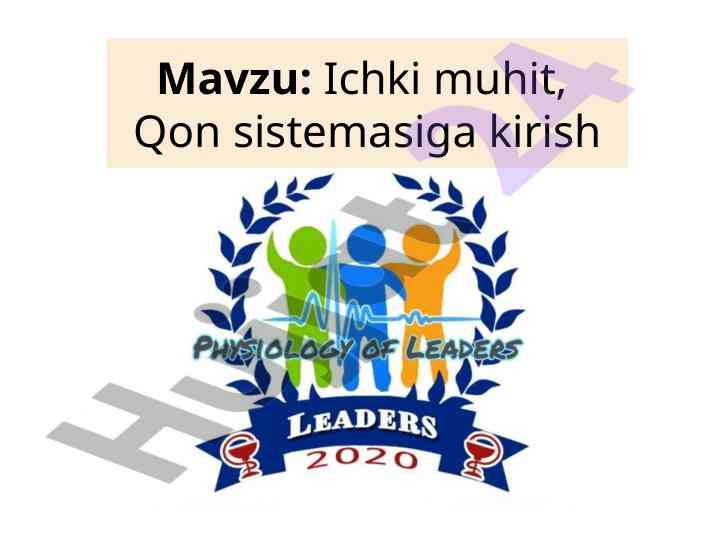 Ichki muhit va qon sistemasiga kirish