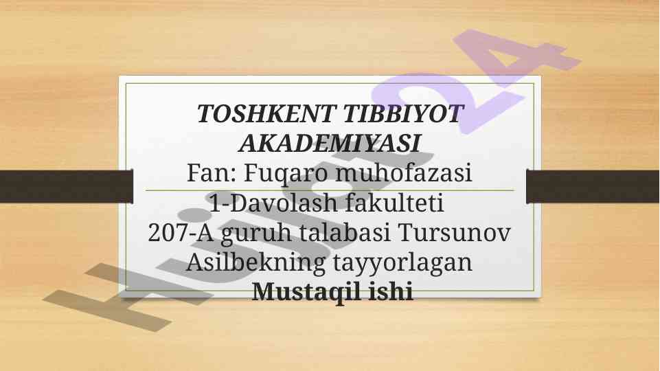 Og'ir shikastlanish zarbasi tohqiqot tahlili