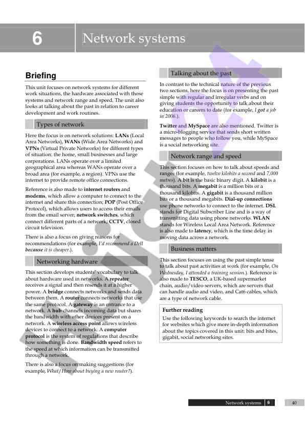 Network systems and their applications in work environments