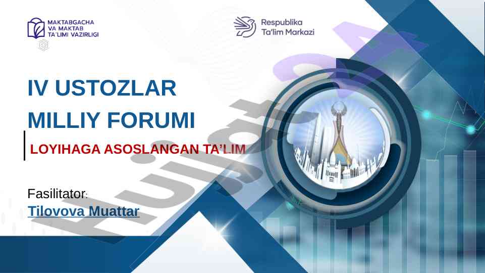 Loyihaga asoslangan ta'lim ustozlar forumida o'quv usullari