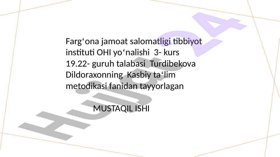 Klassifikatorlar tizimi va ta'lim sifatini baholash
