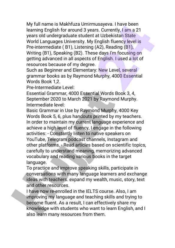 Achieving english language proficiency strategies