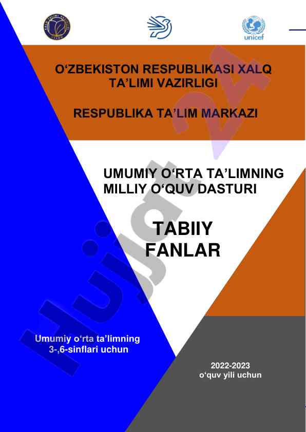 Umumiy o‘rta ta’limda tabiiy fanlar dasturi