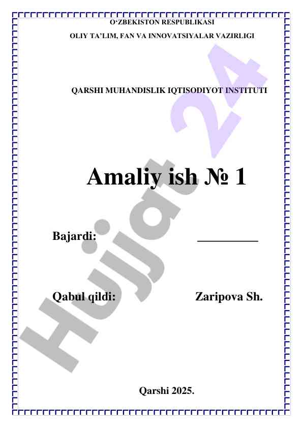 Iqtisodiy masalalarda ms excel foydalanish