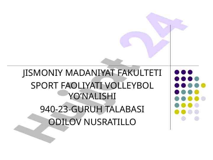 Yakka taktik harakatlar o'rgatish rejasi