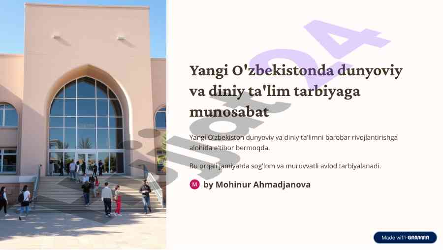 Dunyoviy va diniy ta'lim tarbiyasi yondashuvlari