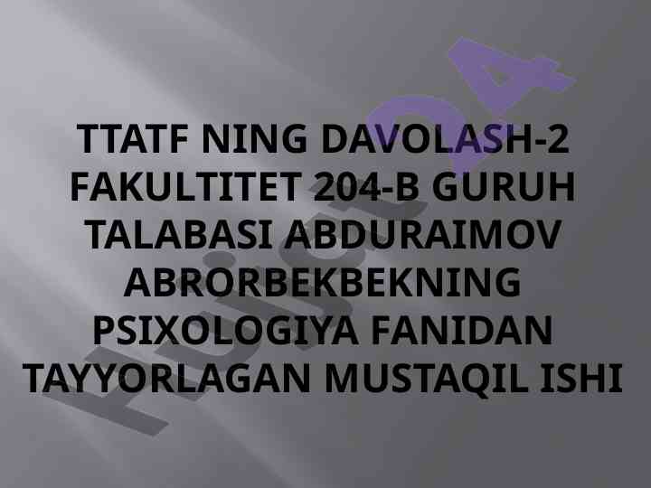 Xarakter aksenturatsiya va uni meyorlashtirish usullari