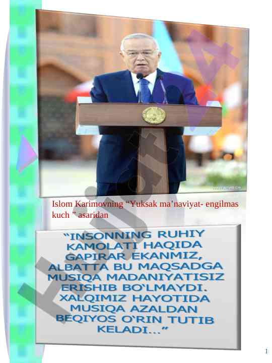 Xalq raqslari mavzusida dars ishlanmasi