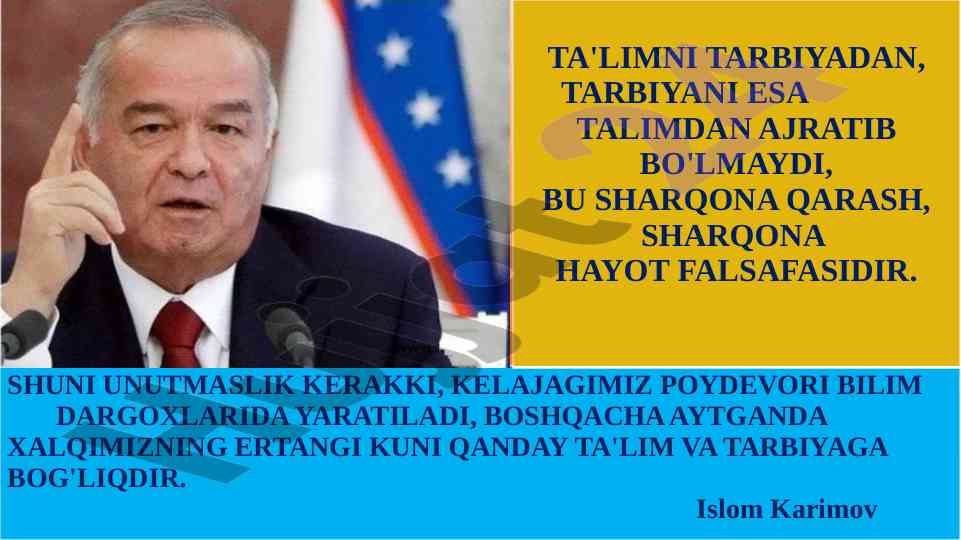 Tarbiya tushunchasi va metodlari