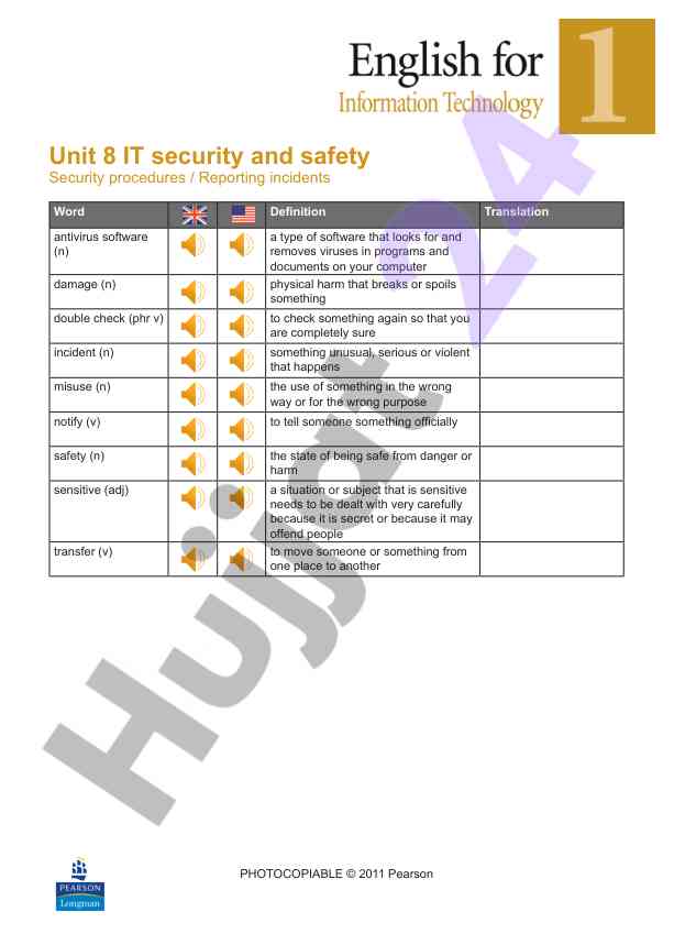 It security and safety procedures overview
