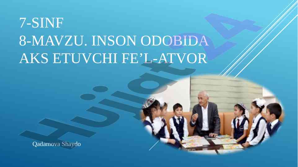 Inson odobida aks etsuvchi fe’l-atvor